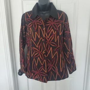 Parsley & Sage floral multicolor jacket size small